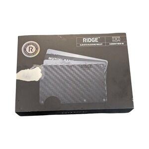 Qq8O The Ridge RFID Blocking Wallet with Cash Strap Carbon Fiber 3k OB